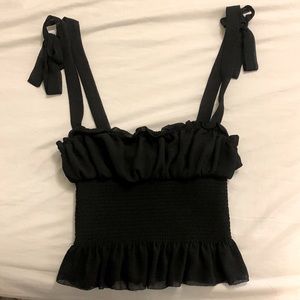 Aritzia- Wilfred Black Top